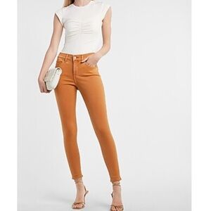 Mid Rise Tan Skinny Jeans